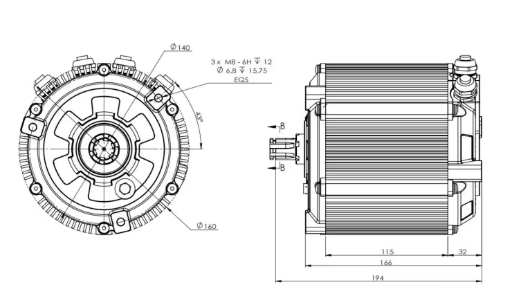 SiAECOSYS D133A-65 5000W 72V O - Mid Drive Motor Kit 72V 5000W incelemesi ve fiyatı