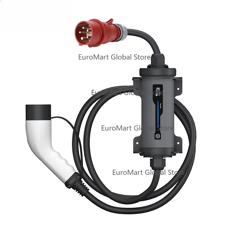 Tip 2 Kırmızı CEE Fişli Elektr - Type 2 Portable Ev Charger 11Kw Cee incelemesi ve fiyatı